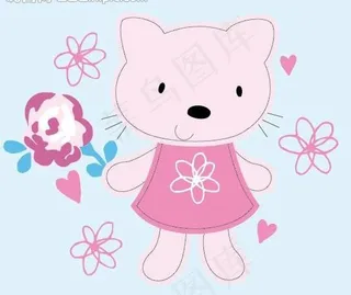 卡通动物矢量素材图片