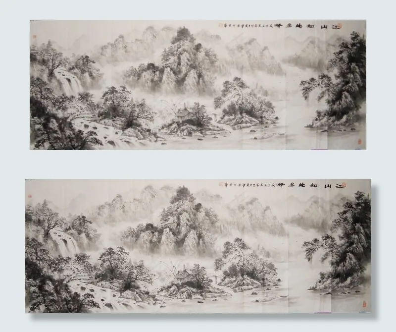山水水墨风景