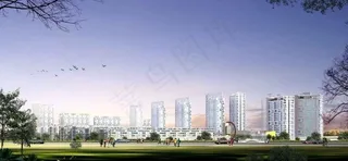 休闲广场 环境设计 小区楼群