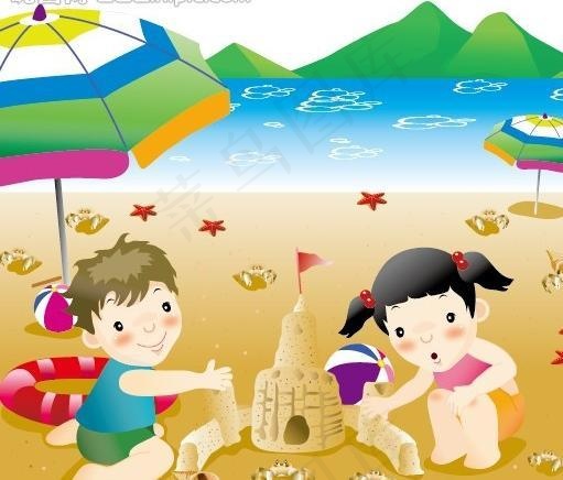 儿童平面3D拼图比赛宣传海报cdr矢量模版下载