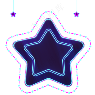 霓虹灯装饰,免抠元素