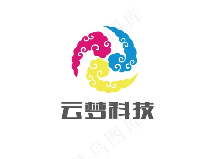 云梦科技类LOGO(1000X750)cdr矢量模版下载