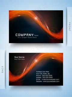 专业设计师的名片或名片设置EPS 10