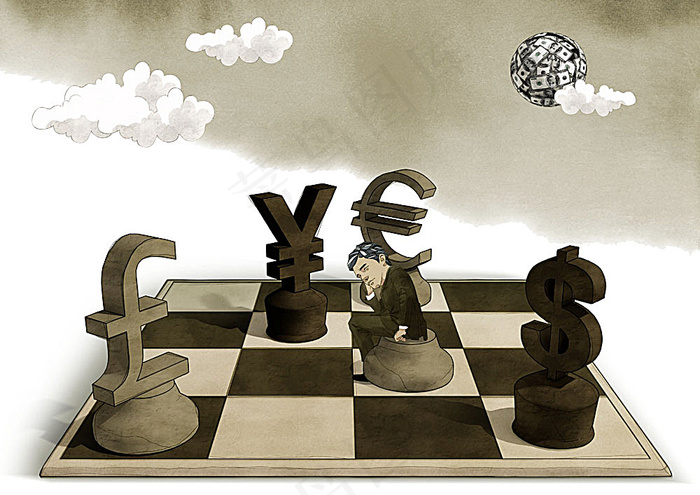 国际象棋插画(4961X3508(DPI:300))psd模版下载