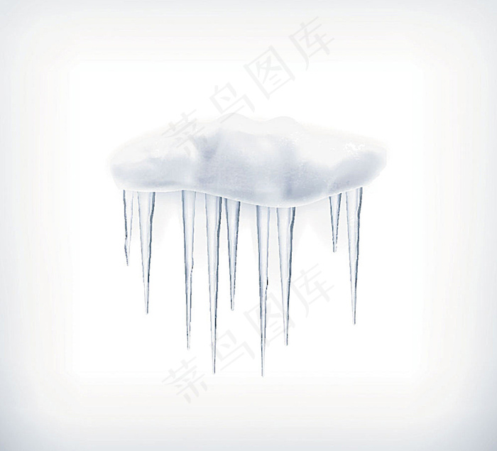 立体云朵与冰块