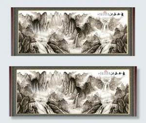 巨幅山水画图片