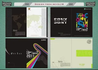 创意画册封面设计矢量素材