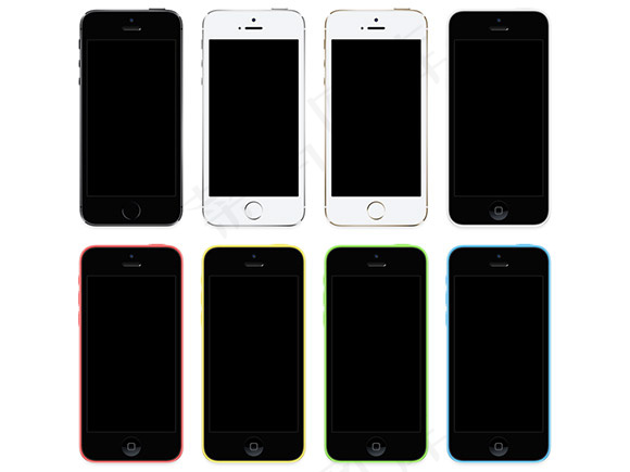 iPhone5spsd模版下载