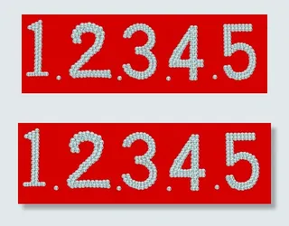 钻石水晶数字变形手绘