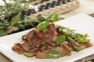 爆炒猪头肉图片