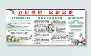 村级值班室制度图片