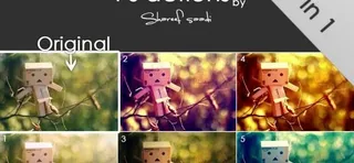 5in1 五种ps修图动作图片