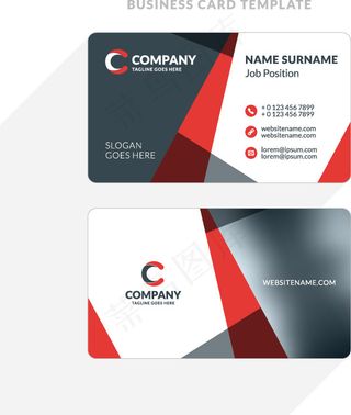 简约商务风名片