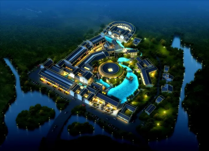 度假村亮化图片