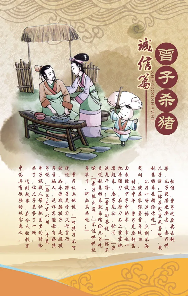 诚信篇学校展板(1984X3118(DPI:72))psd模版下载