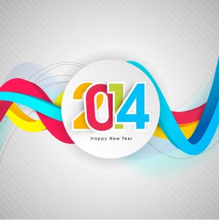 2014艺术设计炫彩海报eps,ai矢量模版下载