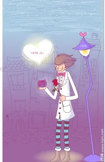 情人节漫画图片