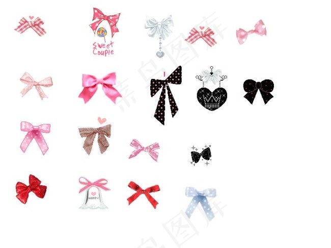 淘宝素材蝴蝶结大全