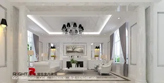 白色欧式客厅图片