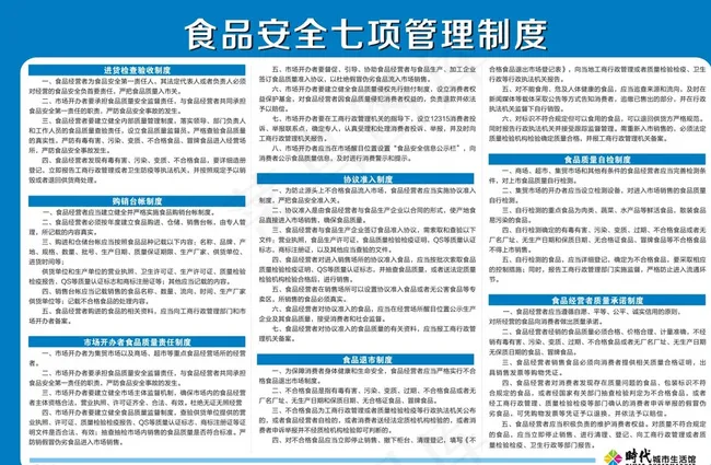 超市食品安全制度图片cdr矢量模版下载