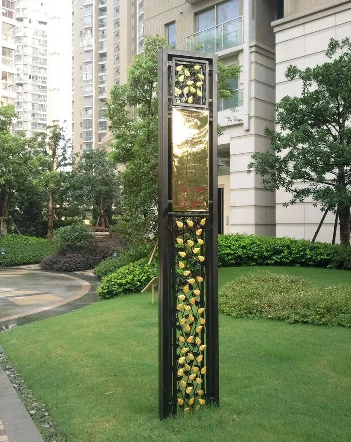 小区标识牌图片