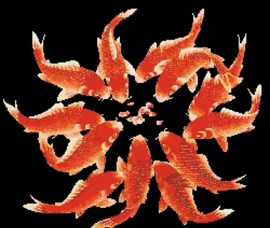 十字绣月月有余