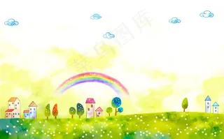 暑假儿童插画设计源文件