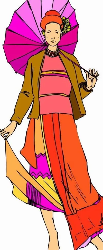 日本人物漫画eps,ai矢量模版下载