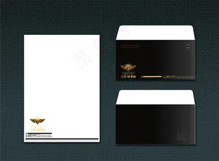 VI系统信纸信封设计PSD分层