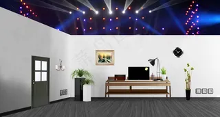 2017年会晚会小品舞台背景图PS...