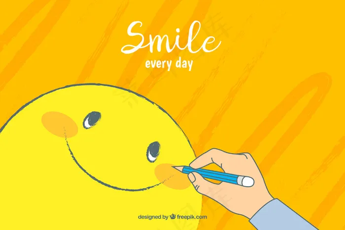 黄色背景矢量图