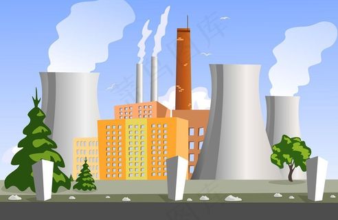 卡通城市建筑图片
