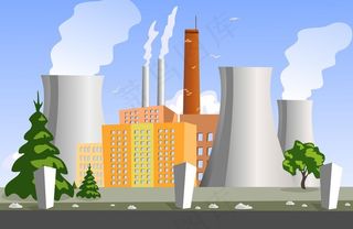 卡通城市建筑图片