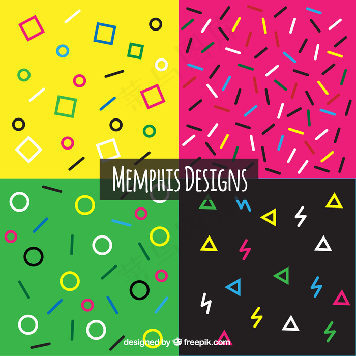 各种几何形状的背景