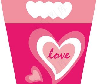 情人节心形love手提袋图片