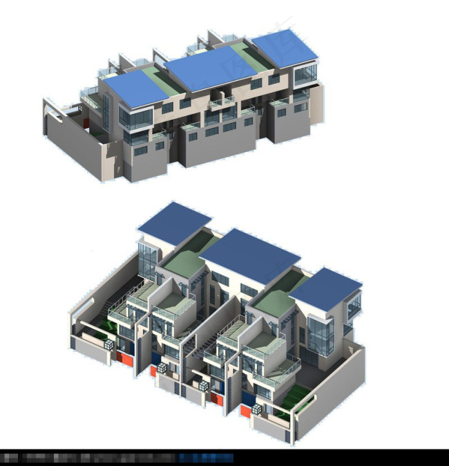 宽敞建筑3d渲染图