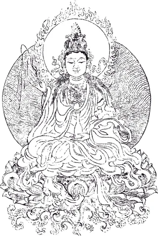 菩萨人物线稿素材110