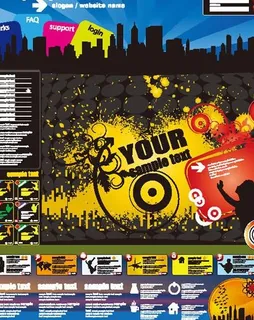 音乐潮流网页设计图片