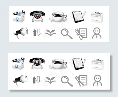 IE商务电话咖啡杯子写字板公文包等...