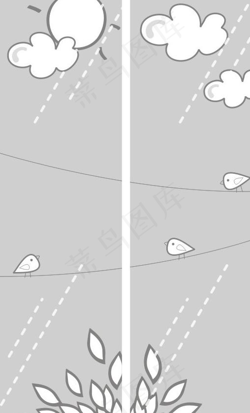 窗户挂墙画图片cdr矢量模版下载