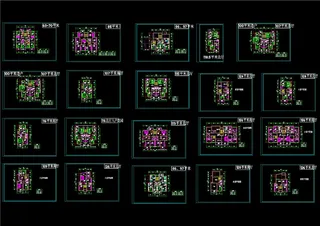 多层住宅20种cad户型图CAD图纸