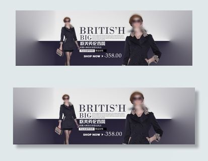 欧美英伦风淘宝女装海报 欧美英伦风淘宝女装海报