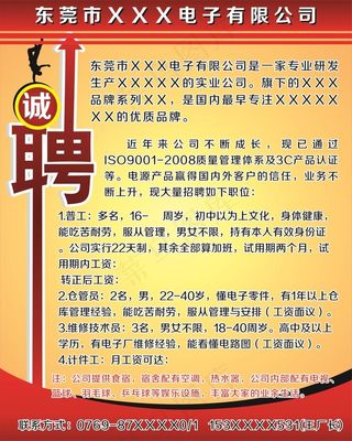 2016公司门前招聘牌