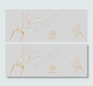 法派圣诞橱窗玻璃贴纸 广告设计图片