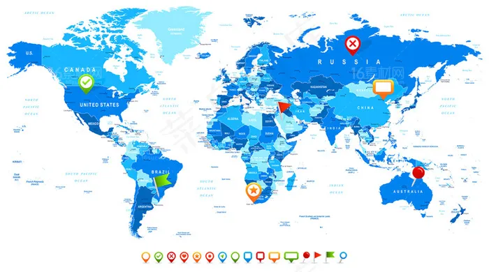 精美世界地图设计矢量素材eps,ai矢量模版下载