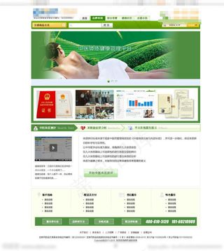 绿色系网站首页