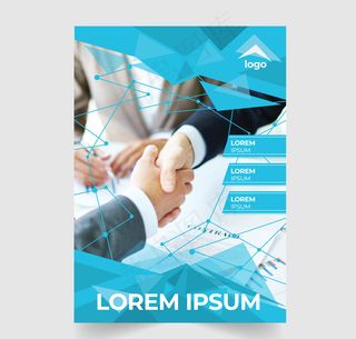 创意握手商务封面矢量素材_sccnn