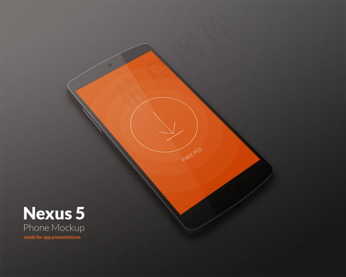 Nexus5手机设计PSD分层素材