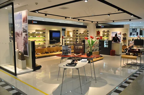 爱步 ecco 品牌鞋 店铺陈列图...