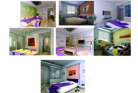 简洁三居室（含效果）